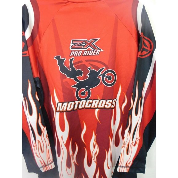 PRO Rider ZX PRO Team Rider XL ZEROXPOSUR MOTOCROSS RACING LONG SLEEVE SHIRT - Picture 7 of 7